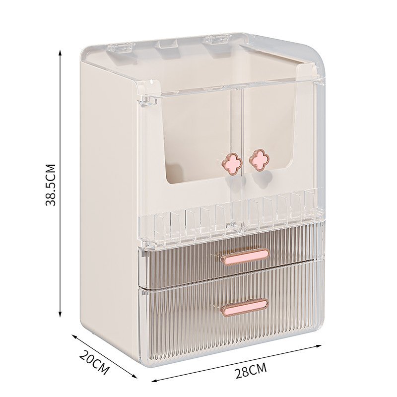 Spacious Acrylic Cosmetic Organizer With Lid Make Up Organizers Storage Box Big Display Cosmetic Organizer Box