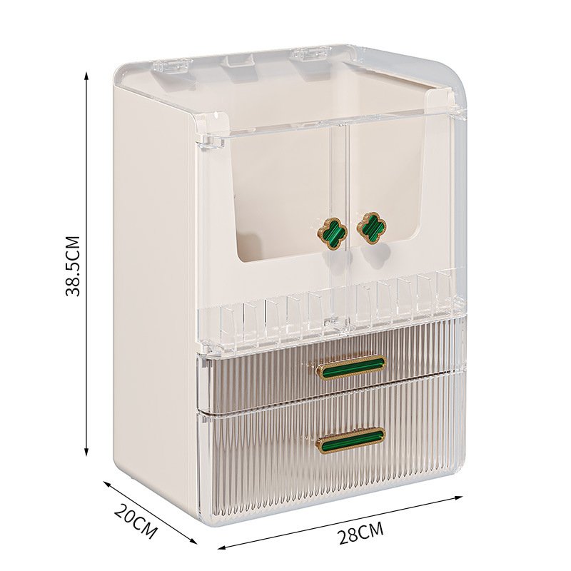 Spacious Acrylic Cosmetic Organizer With Lid Make Up Organizers Storage Box Big Display Cosmetic Organizer Box