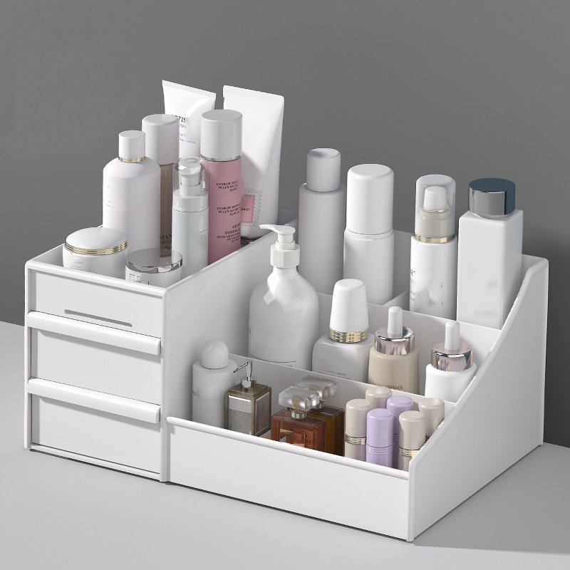 Wholesale drawer storage box cube storage organizer cosmetic storage box organizer drawer box for office makeup brush