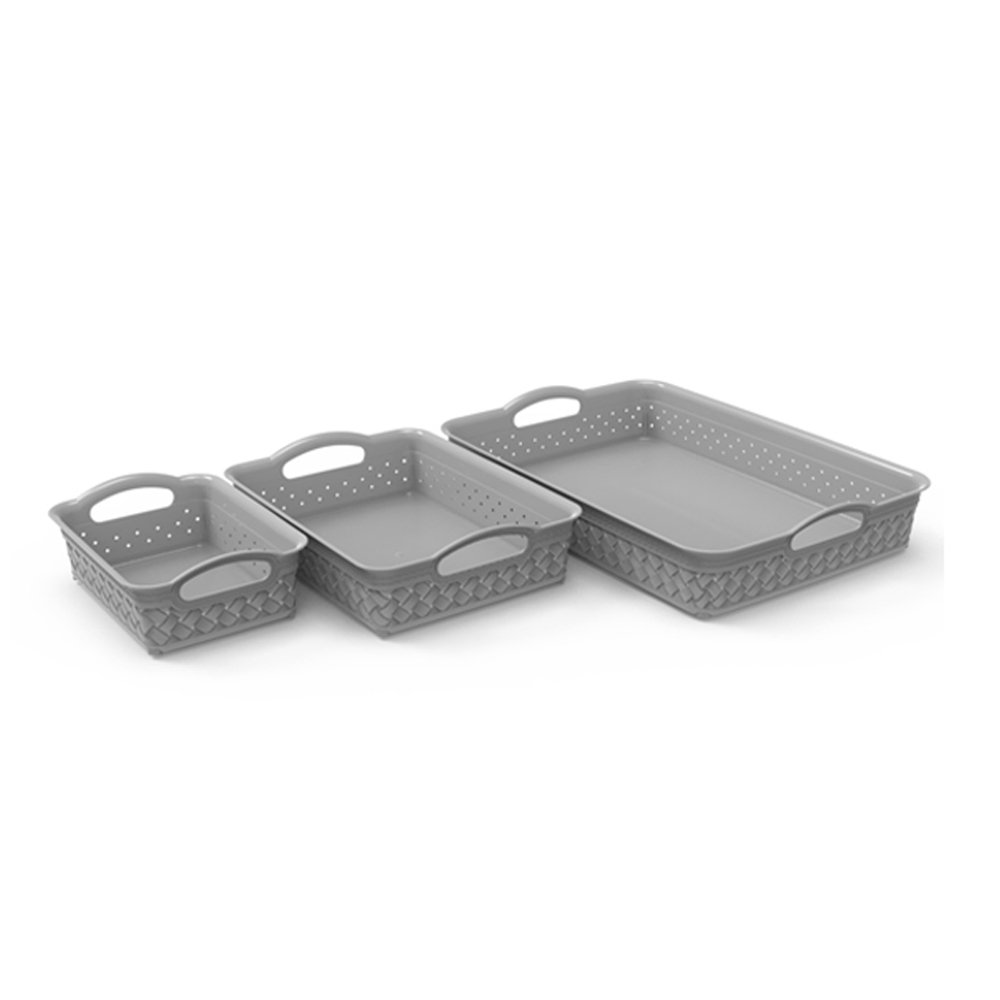 Premium Quality Customized Wholesale Plastic Large Boxes extra large stitch basket Multi Size Utility Plastic Storage Organize