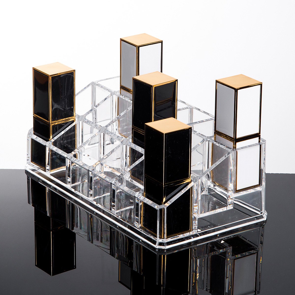 Wholesale 18 Comp Makeup Storage Lipstick Organizer Cosmetic Display Case Organizers and Storage With Factory latest