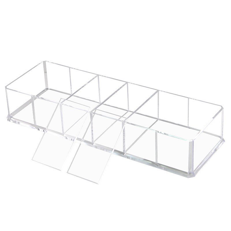 New 6 Grids Acrylic Makeup Organizer Lipstick Holder Makeup Compact Powder Holder Case Cosmetic Storage Box Eye Shadow Organizer