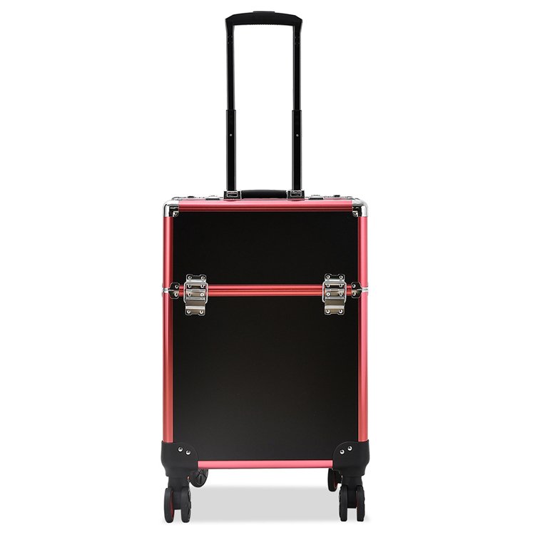 Professional Makeup Train Case Rolling Cosmetic Trolley Makeup Case 4 In 1 Thread Cosmetic Bags & Cases Makeup Organizers Zipper