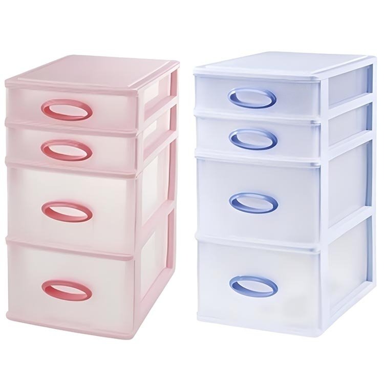 2/3/4/5 layer heightened plastic desk storage box office desktop organizer tabletop phone parts storage drawer cabinet container