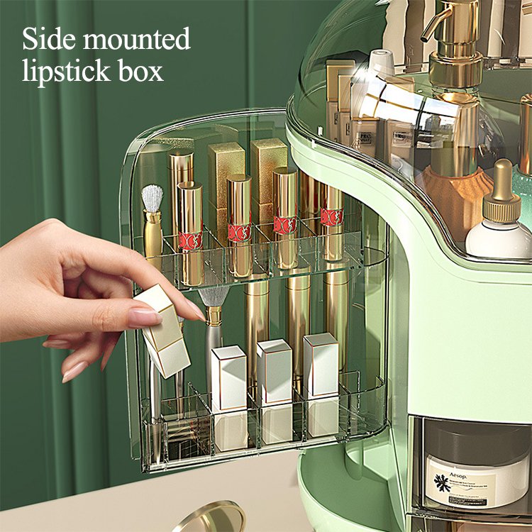 desktop plastic makeup organizer cosmetic storage box