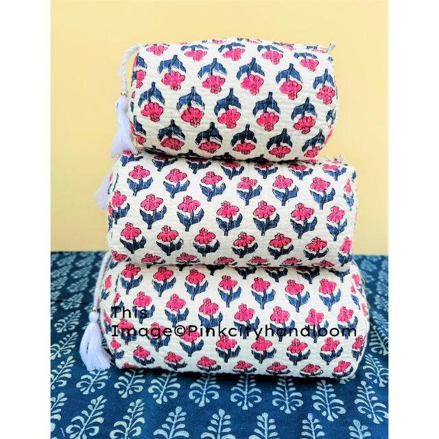 Cosmetic Organizer pouch With Zipper Set Of 3 Pcs Toiletry Bags For Women Makeup organizer Travel Accessories