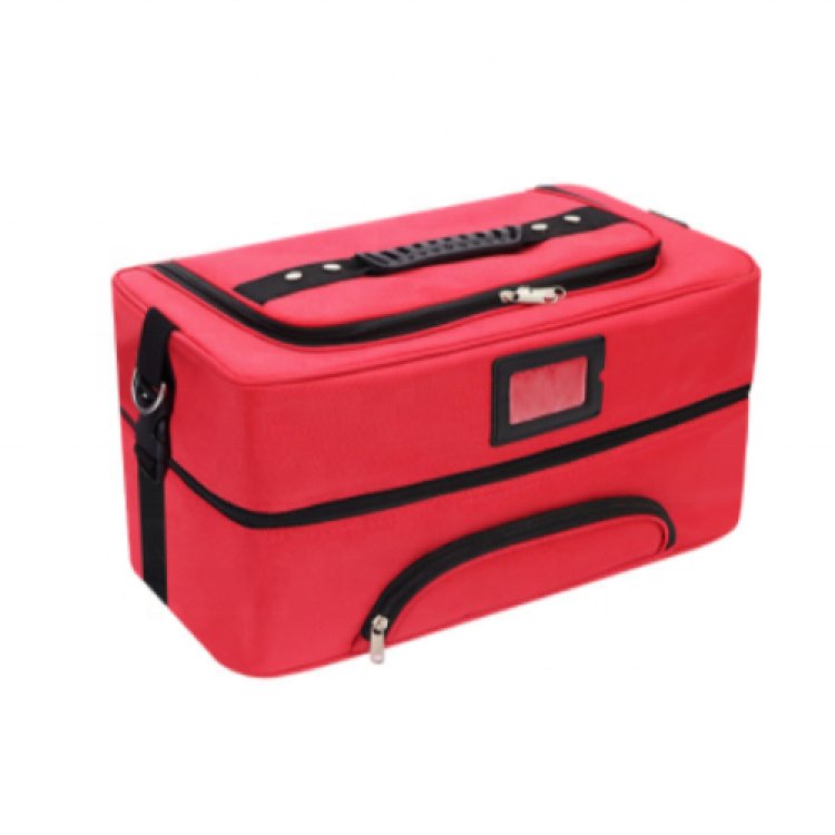 Large Makeup Bag with 4 Tier Trays Professional Artist Travel Bag Multifunctional Cosmetic Bag to Keep Makeup and Hair Supplies