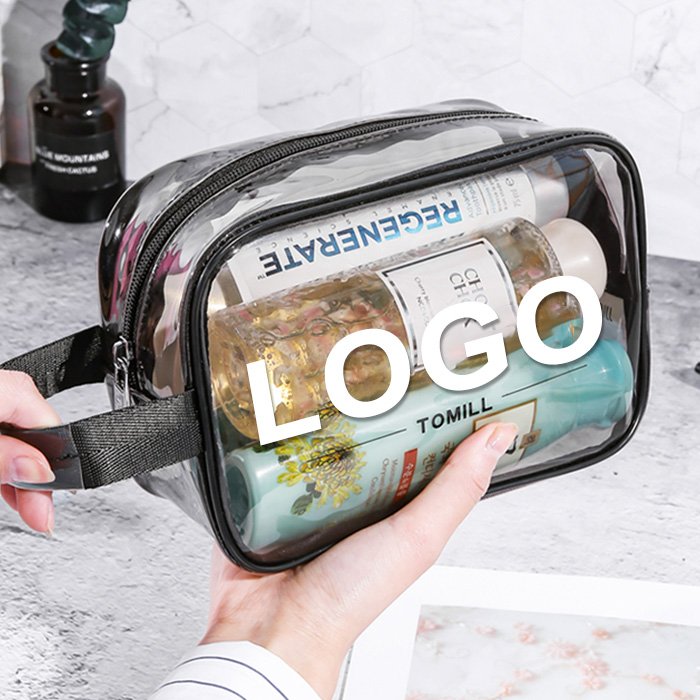 Customize Clear waterproof travel wash zipper toiletry beauty pouch set transparent pvc makeup organizer cosmetic bags &cases
