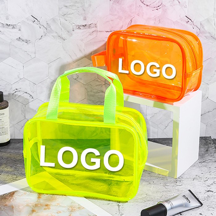 Customize Clear waterproof travel wash zipper toiletry beauty pouch set transparent pvc makeup organizer cosmetic bags &cases