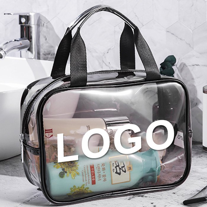 Customize Clear waterproof travel wash zipper toiletry beauty pouch set transparent pvc makeup organizer cosmetic bags &cases