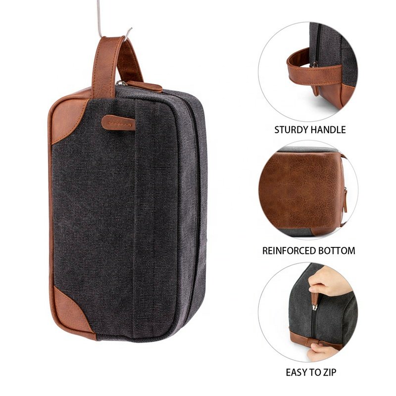 Hang Hook Cosmetic Bag Case Makeup Organizer Bag Hanging Toiletry Bag for Man Toiletries Travel Organizer Customized Logo
