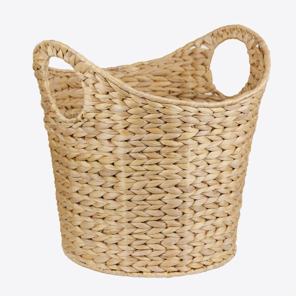SF Square Water Hyacinth Storage Basket Easter Basket Laundry Basket Made By China Handicraft Manufacture