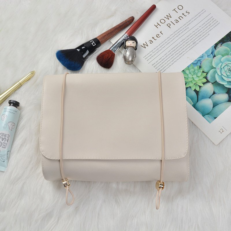 INS Fantasy Detachable Collapsible PU Leather Simple Style Four In One Portable Toiletry Makeup Organizer Cosmetic Bag