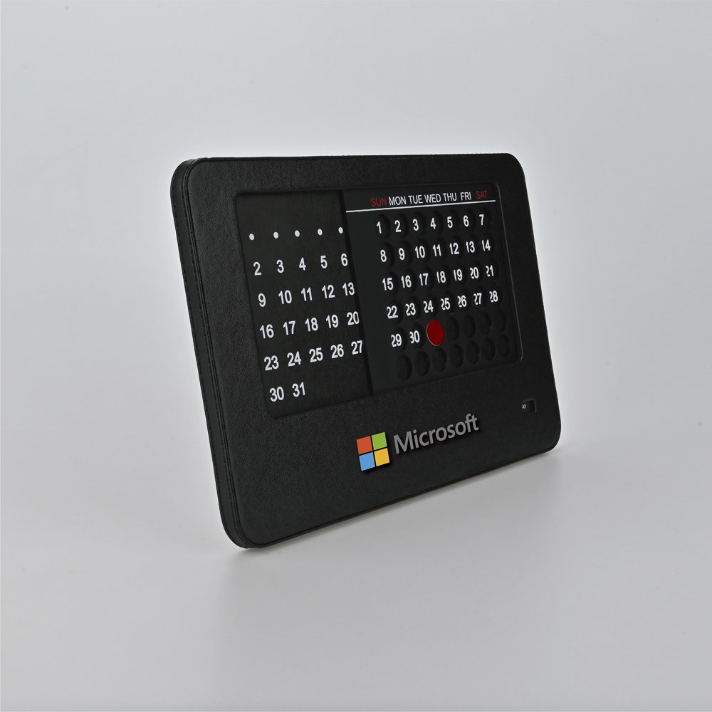 Customized New Year Calendar 2022 High Quality Leather Calendar Desk Table Calendar