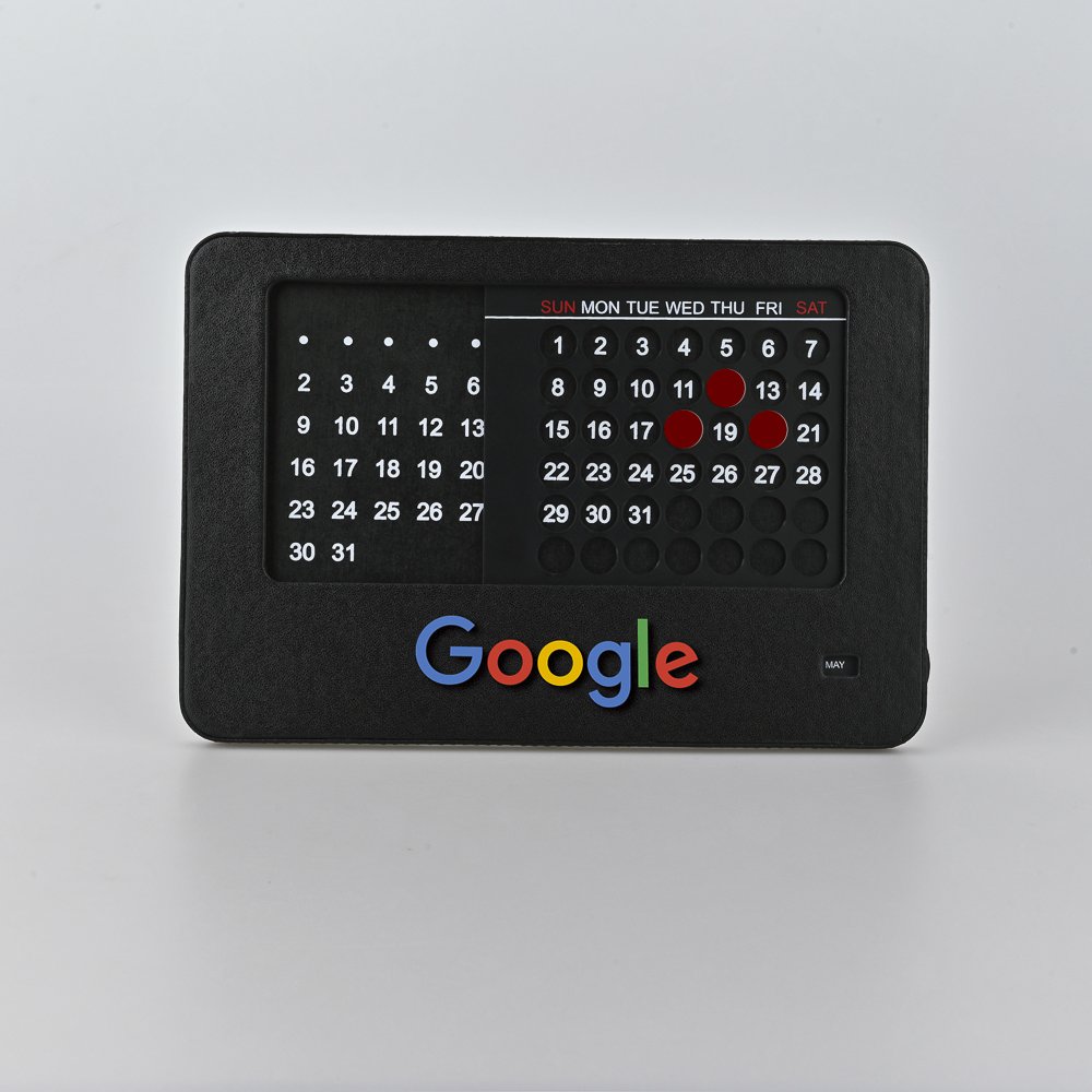 Customized New Year Calendar 2022 High Quality Leather Calendar Desk Table Calendar