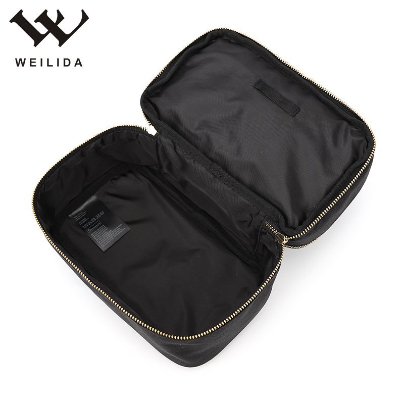 Customized Portable Multi-functional Dual Compartment Mini Travel Beauty Case Bag Makeup