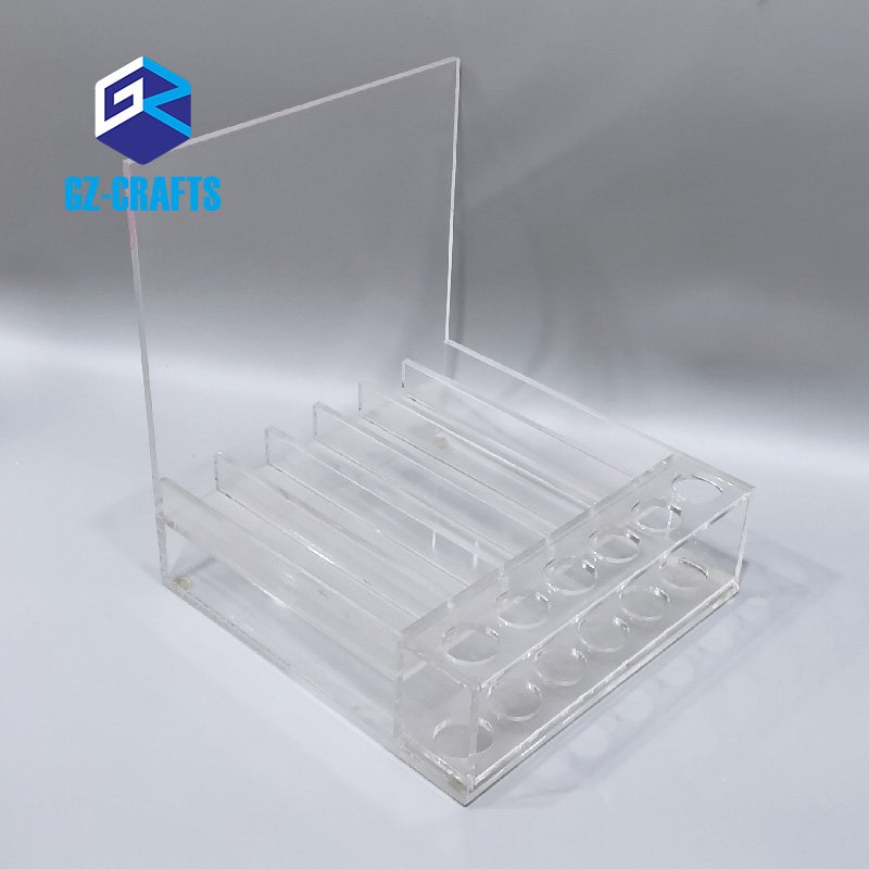 Custom Acrylic Lipstick Organizer Acrylic Makeup Display Holder Counter Acrylic Retail Lipstick Display Stand