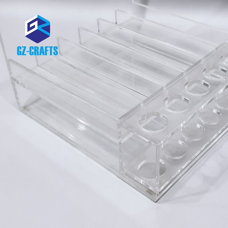 Custom Acrylic Lipstick Organizer Acrylic Makeup Display Holder Counter Acrylic Retail Lipstick Display Stand