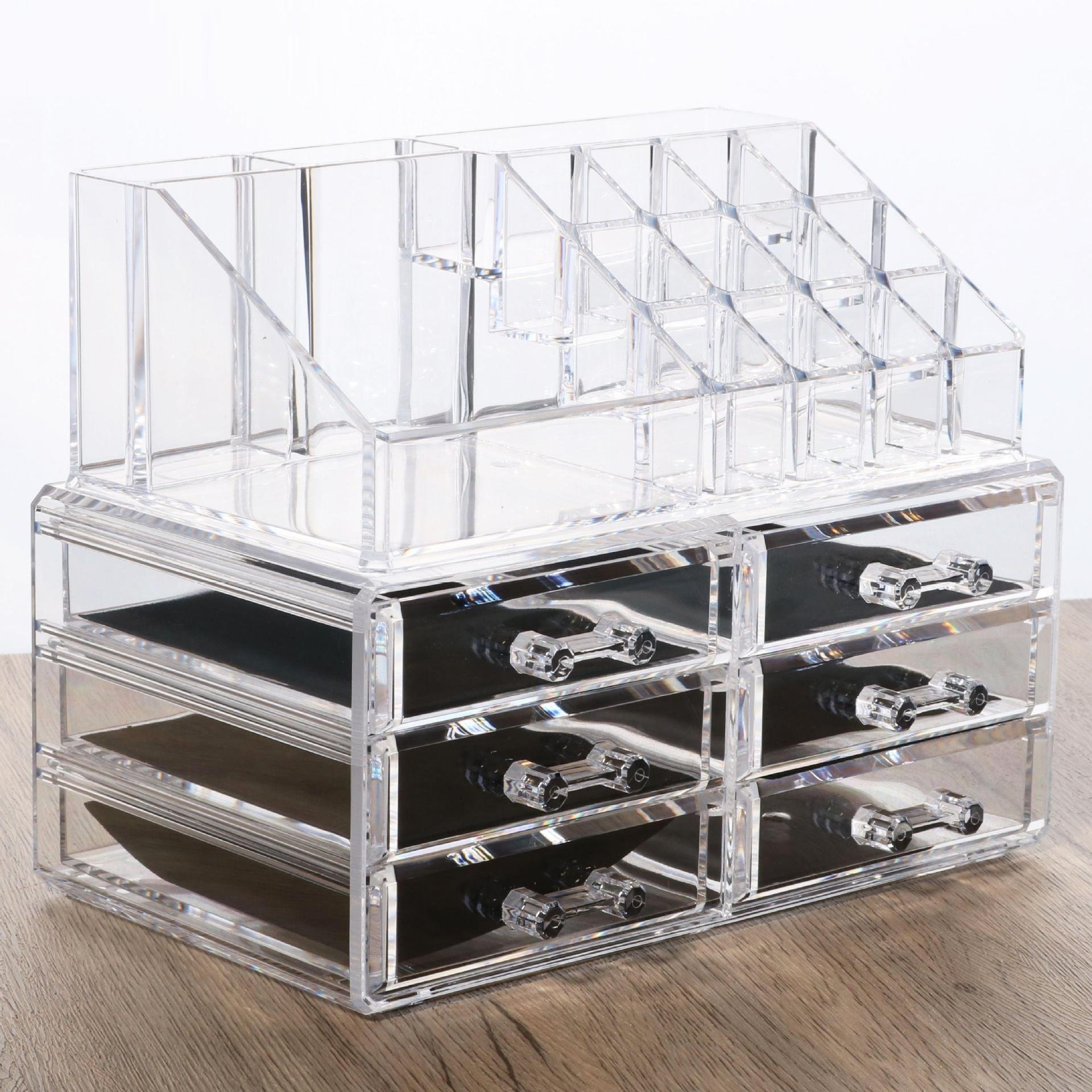 Clear Transparent Jewelry Hair Accessories Cosmetic Storage Organizer for Easy Visibility