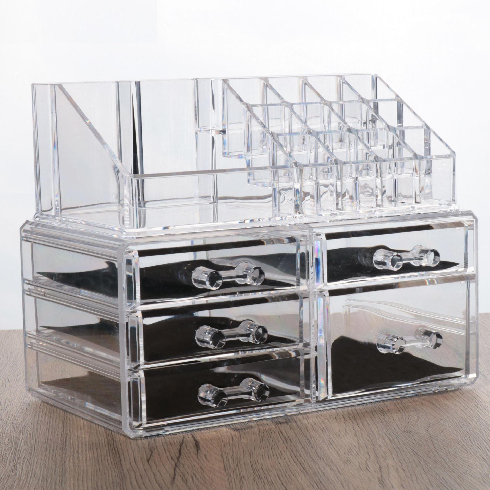 Clear Transparent Jewelry Hair Accessories Cosmetic Storage Organizer for Easy Visibility