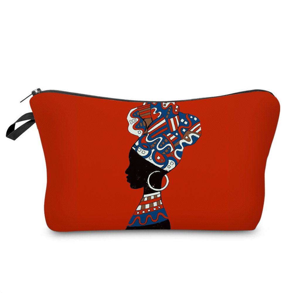 Portable Make Up Bags Black Art Girls Magic African Makeup Pouch bag Toiletry Travel Organizer Makeup Cosmetic Bag Women