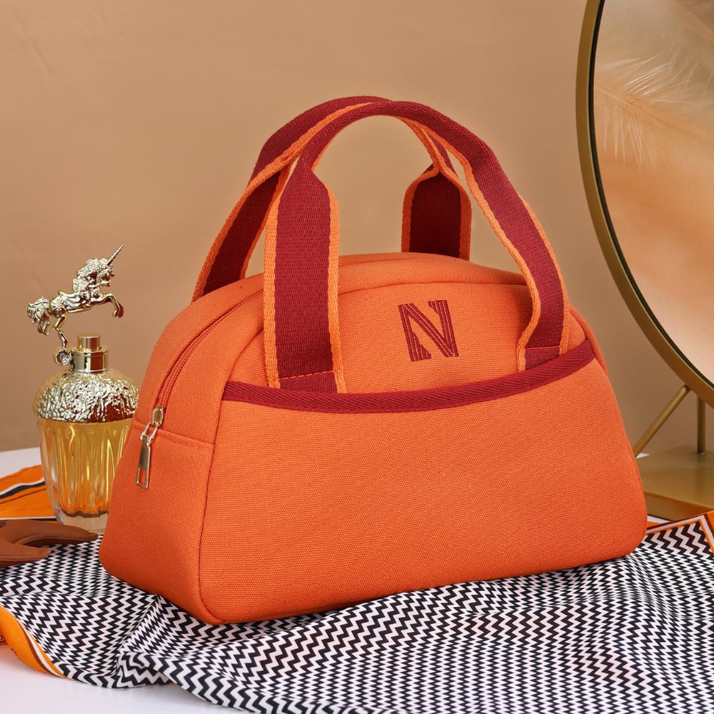 New Arrival Large Capacity Luxury Beauty Organize Makeup Bag Quality Canvas Handheld Portable Cosmetics Storage Toiletry Bag