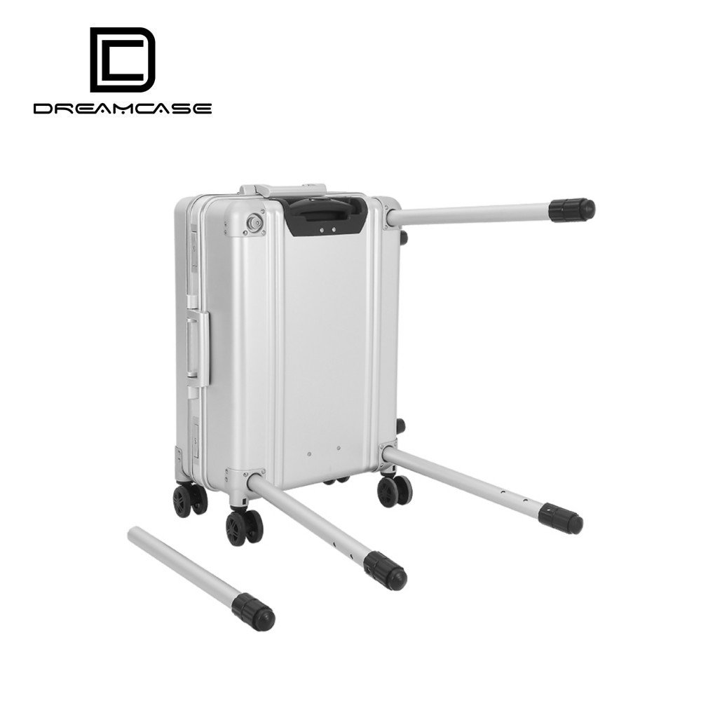 Professional led mirror makeup case all aluminium trolley case with light