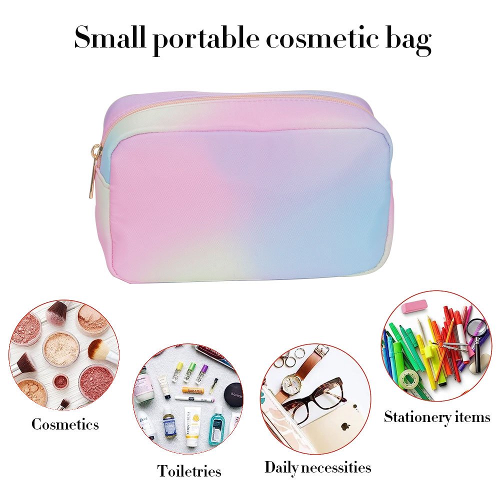 KONCAI travel cosmetic accessories clear zipper vanity pouch professional artists make up brush case organizers makeup bag
