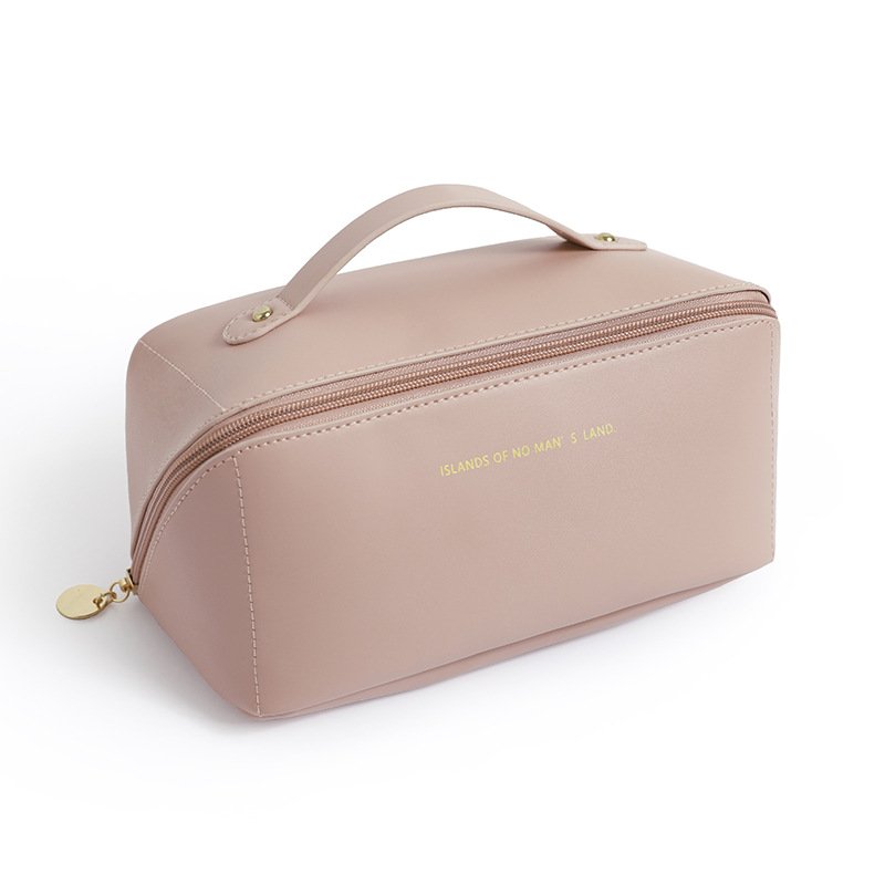 2022 Large Capacity Portable Travel Storage Bags Travel Convenient Handle Clutch PU Cosmetic Bags for Women