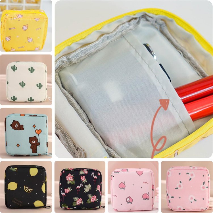 Sanitary Napkins Bag Women's Organizer Holder Cute Pad Sanitary Napkin Bags