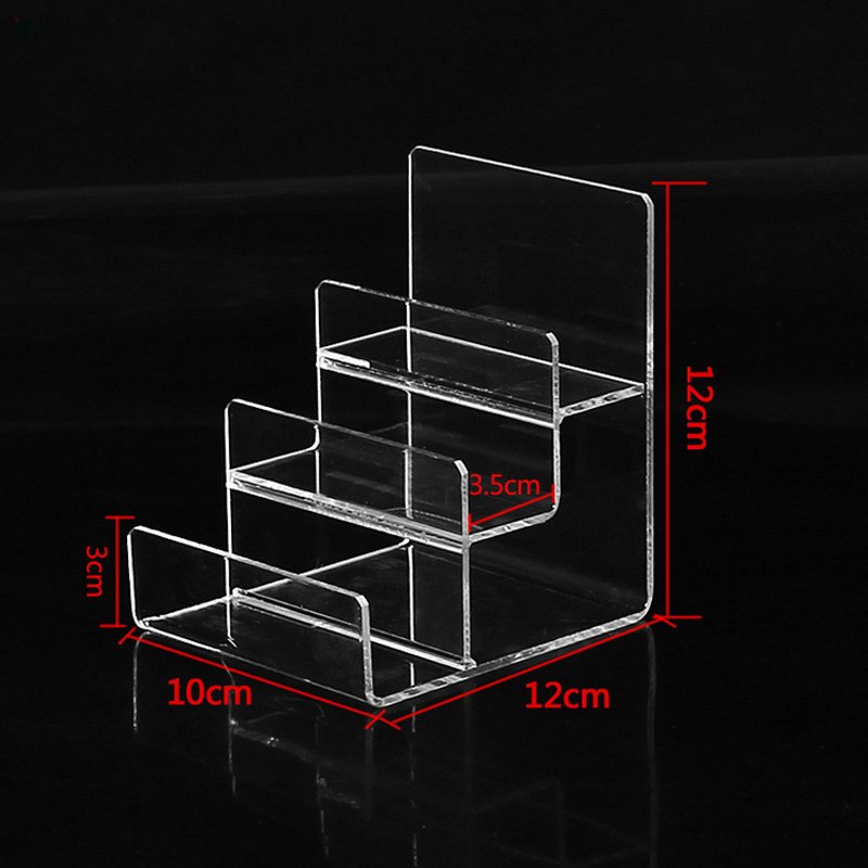 Acrylic Makeup Organizer Sunglasses Shelf Wallet Display stand phone cosmetics jewelry Rack 4/5Tiers purse Nail polish Holder