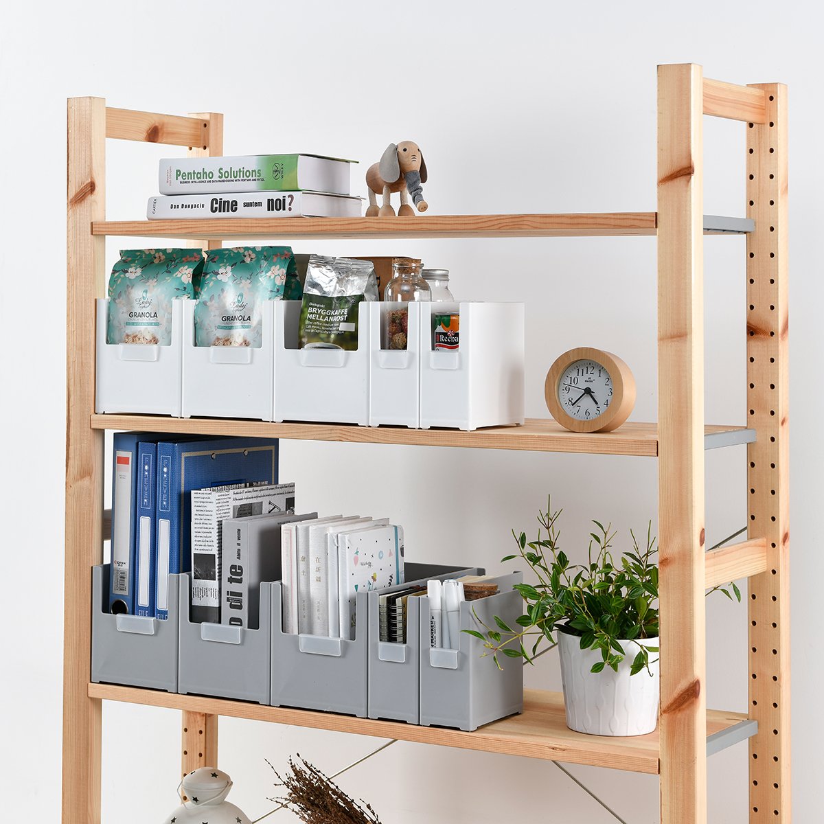 Cabinet organizer box Kitchen cabinet organizer box Under sink clutter organizer basket Desktop snack storage box rack