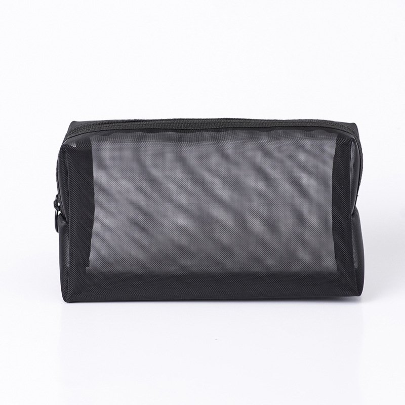 Mesh Women Cosmetic Bag Travel Zipper Clear Makeup Case Make up Organizer Storage Pouch Wash Toiletry Beauty Bag Transparent