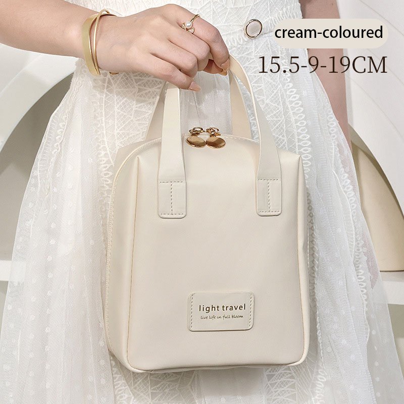 Women's PU Leather gradient three-dimensional makeup bag Travel portable toiletry bag Cosmetics organizing storage bag