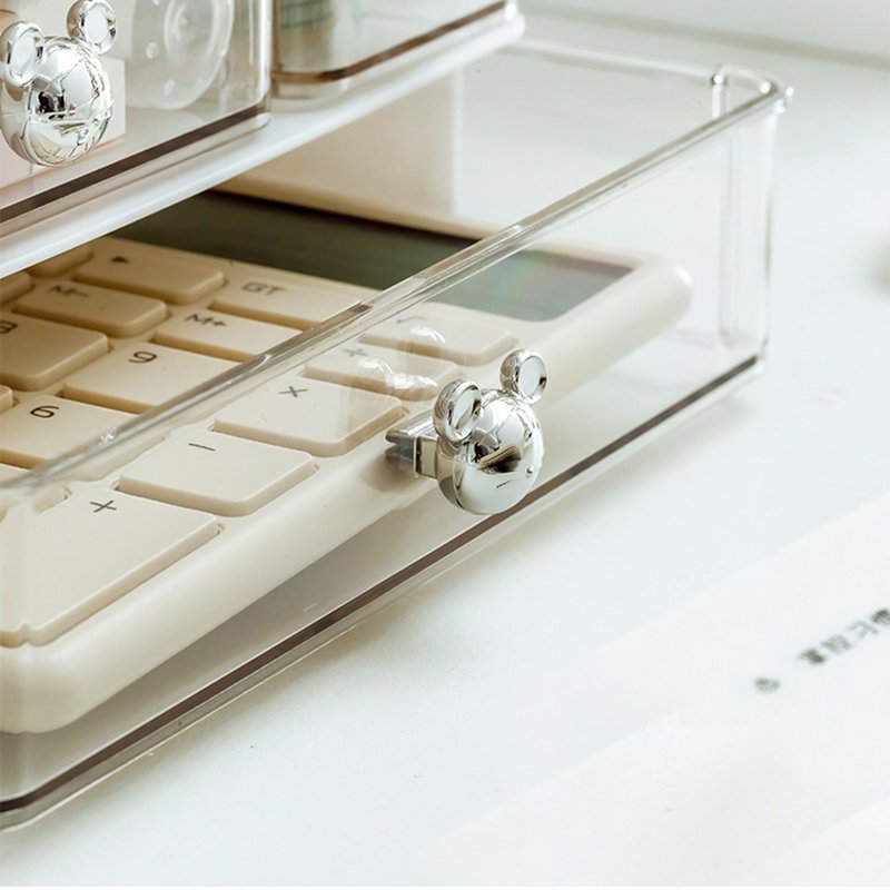 Multi-layer desktop stationery storage box drawer type desk overhand account pen holder storage rack plastic drawer storage box