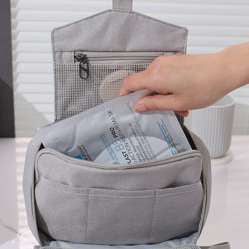 2023 foldable Toiletry Cosmetic Bag Custom Cosmetics Makeup toiletry travel bag