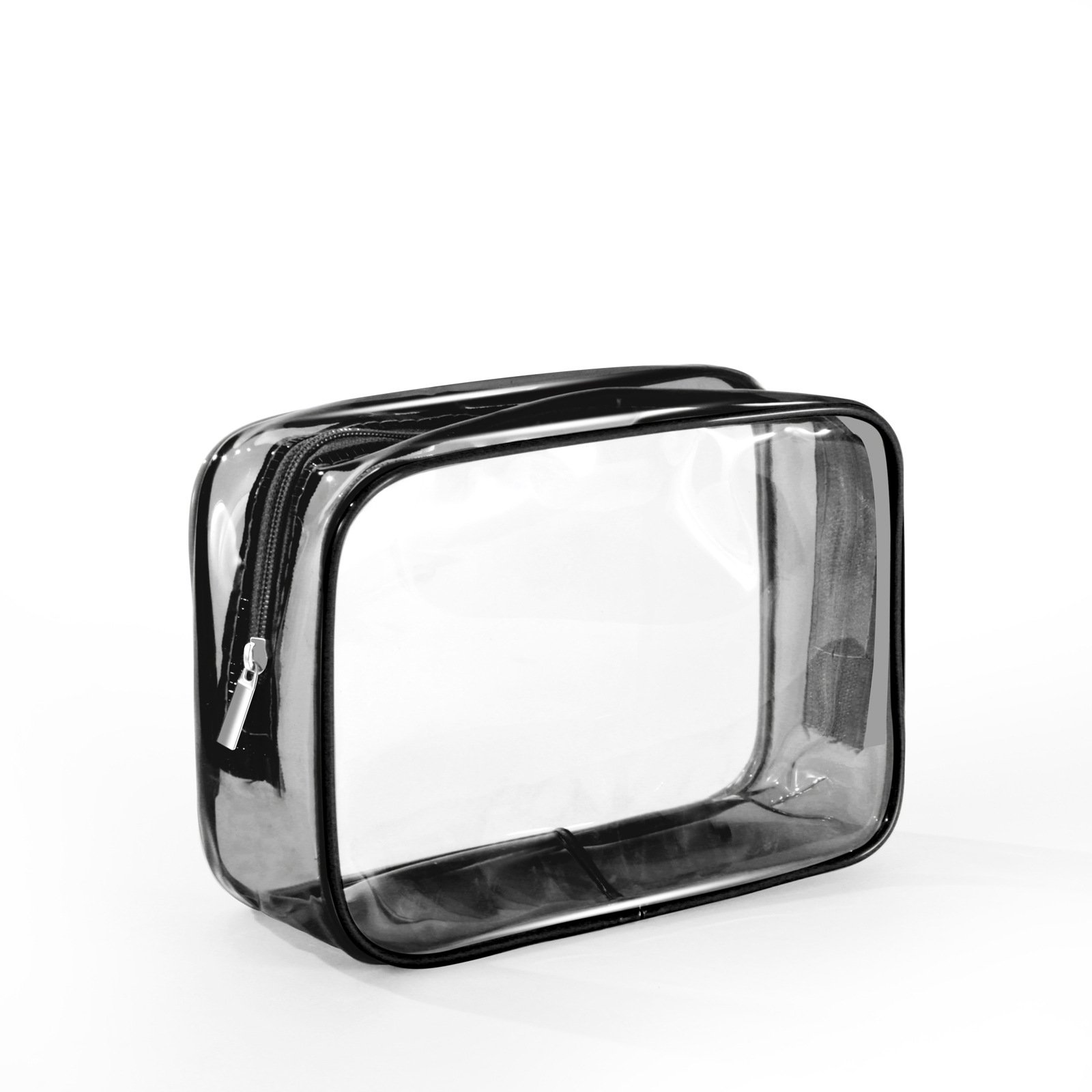 Factory wholesale custom PVC toiletry bags portable travel storage Skincare logo waterproof transparent cosmetic cases