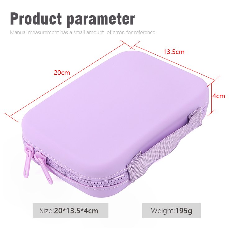 Youngshen 2024 Custom Silicone Cosmetic Organizer Bag Waterproof Makeup Case With Lining Portable Makeup Brush Holder Case