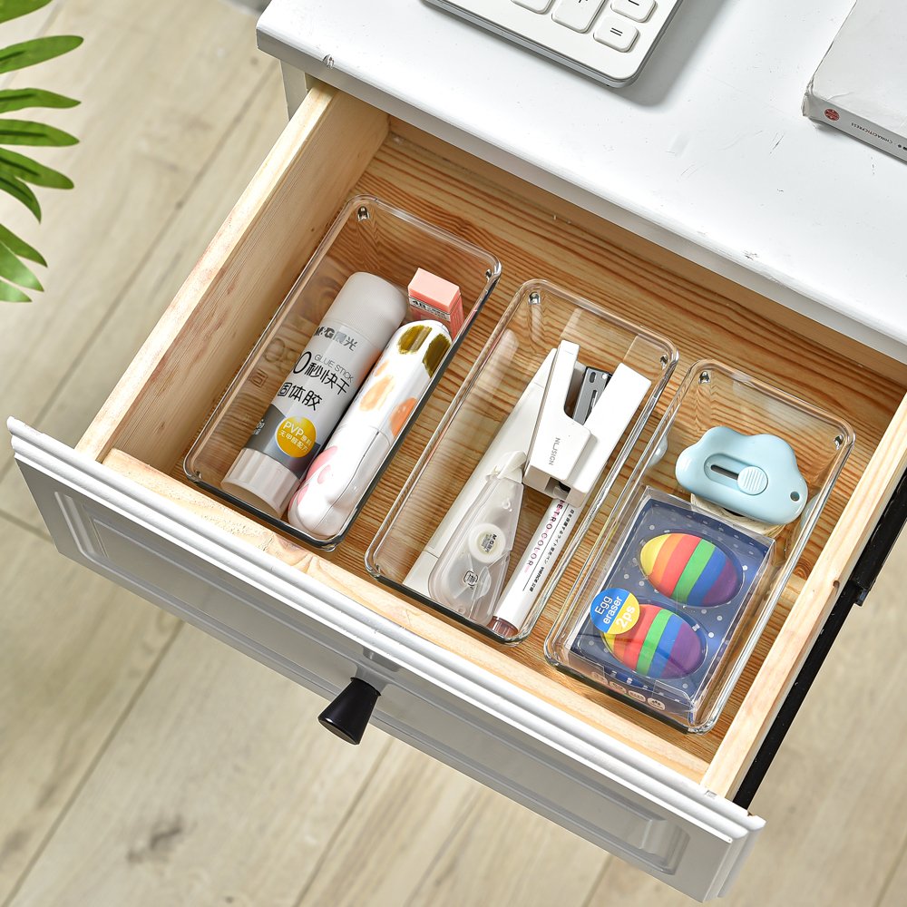 Drawer sorting storage box Kitchen cutlery division box Multifunctional stationery clutter organizing box
