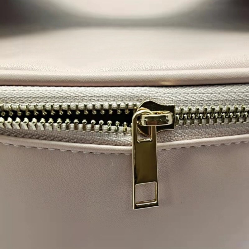 Pink Dust Cotton Luxury Drawstring Pvc Soft pu Leather Fluffy Cases Cosmetics Poach Customizable Double Small Cosmetic Bag
