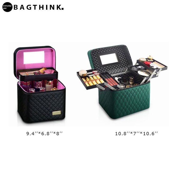 Designer makeup box vanity large makeup bag personalized makeup suitcase bag for travel