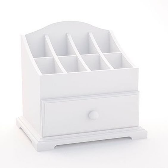 Makeup Organizer Luxury Clear Lipstick Brush Wooden Cosmetics Rack Makeup Storage Holder Home Organizer