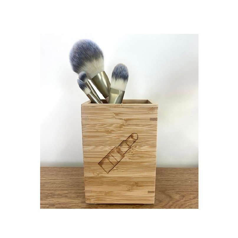 Makeup Organizer Luxury Clear Lipstick Brush Wooden Cosmetics Rack Makeup Storage Holder Home Organizer