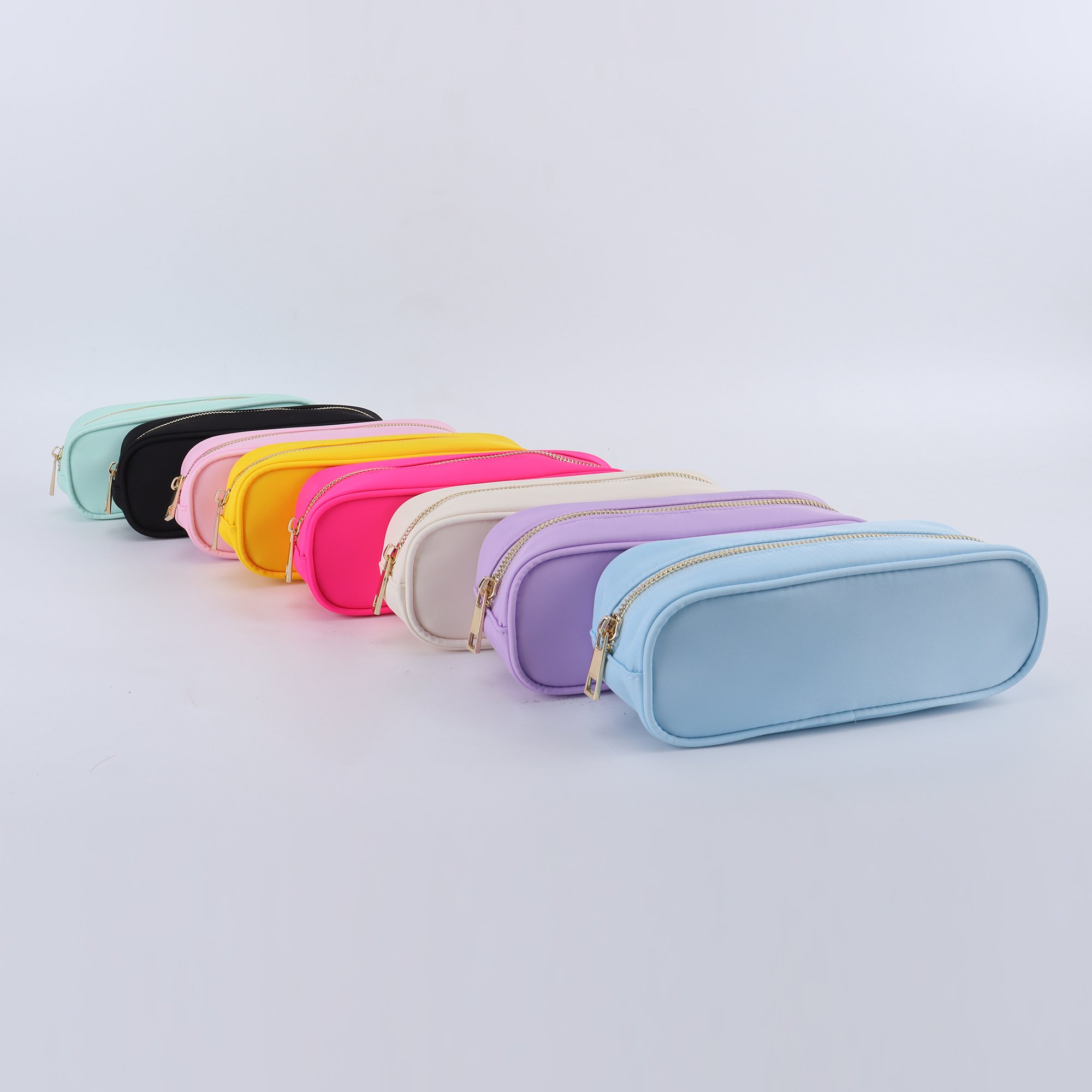 8 Color Multi Function Big Capacity Girls Pencil Pouches Cute Stationery Bag Holder Colorful Pupil Pencil Case School Pencil Bag