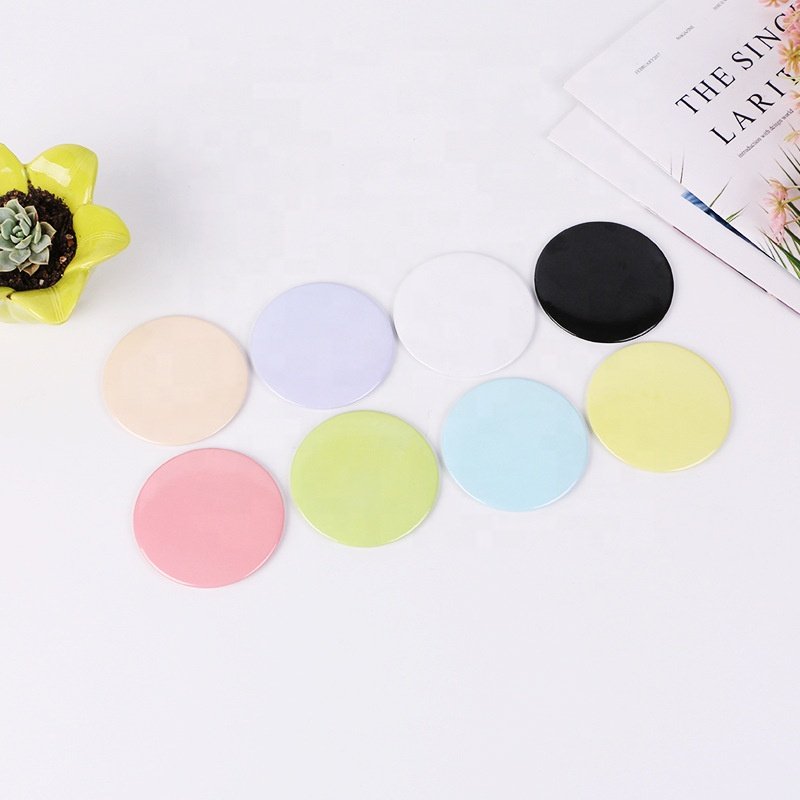 Round small cosmetic pocket mirrors wholesale small makeup mirror promotional gift custom logo mini mirror