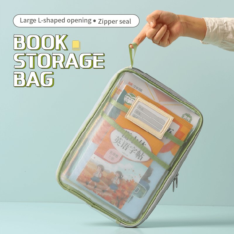 Latest Clear Plastic Storage Bag for Books Toys Makeup Pouch Custom Logo Ziplock Beach Bag Organizer Books Storage Bag
