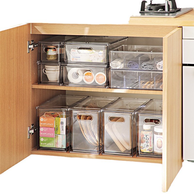 New style stackable Refrigerator drawer storage box food organizer bins