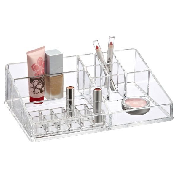 Multiple tiers transparent acrylic organizer for makeup pens stationary and other essentials at best prices Makeup Storage Box