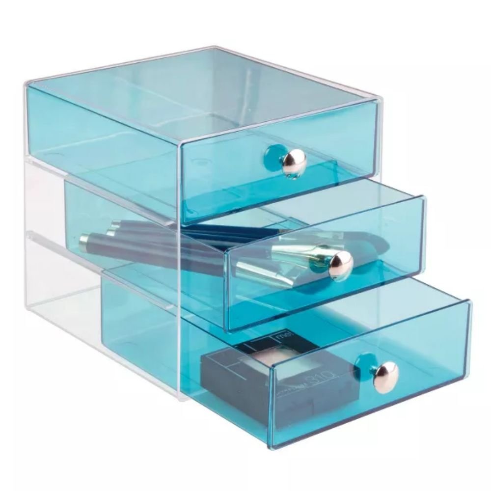 Modern 3-Layer Acrylic Cosmetic Storage Box Plastic Makeup Brush Case for Organizing Sundries for Home or Food Packaging