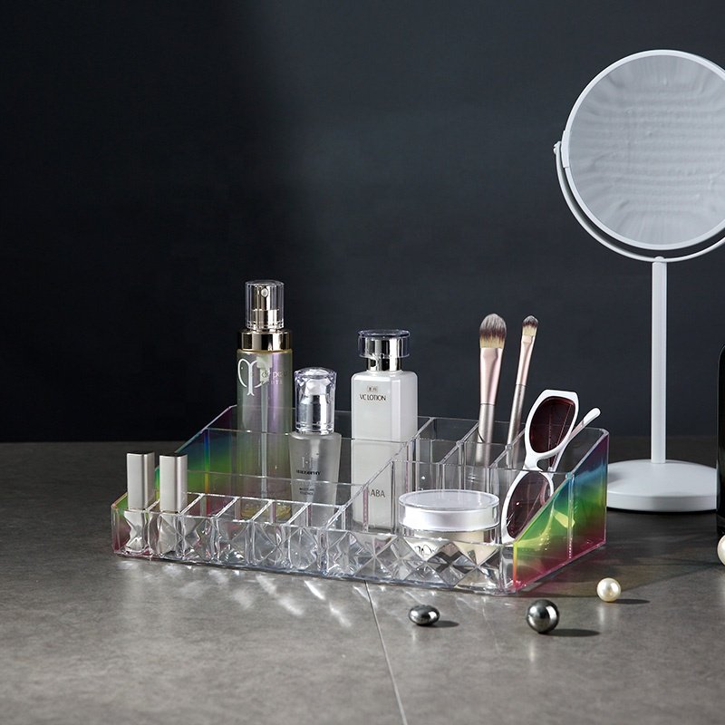 New design colorful professional make up plastic cosmetic storage box makeup organizer